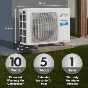 Godrej 1.5 Ton 3 Star Inverter Split AC | 5 in 1 Convertible Cooling | White | SIC 18DTC3 GWA AL