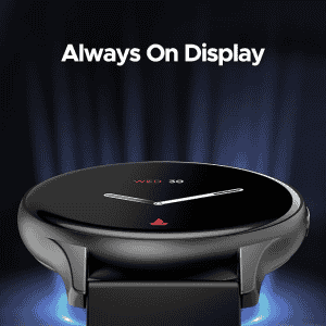 Boat Lunar Peak Smart Watch | 1.45" AMOLED Display, Advanced BT Calling, Always on Display, Cloud & Custom Watch Faces, in-Built Games | Black