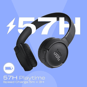 JBL Tune 520BT | Wireless On Ear Headphones | JBLT520BTBLK RS | Black