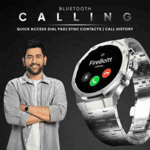 Fire-Boltt Royale Luxury Stainless Steel 1.43 | BT calling Smartwatch | Silver Strap