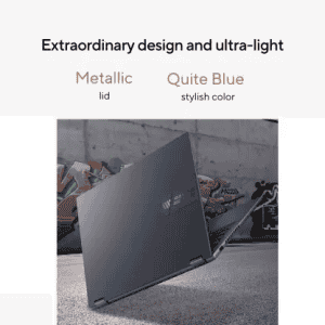 ASUS Vivobook S 14 Flip 2023 | Ryzen 5 Hexa Core 7530U | 16 GB/512 GB SSD | Windows 11 Home | TN3402YAB-LZ541WS | 2 in 1 Laptop | 14 Inch | 1.50 Kg With MS Office | Quiet Blue