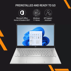 HP Pavilion 14-Ec1003au Laptop (AMD Ryzen 5-5625U/8 GB/512 GB SSD/AMD Radeon Graphics/Windows |  Home/MSO/FHD, 35.56 cm /14 inch |