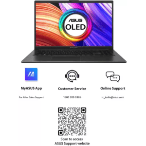 ASUS Vivobook Go 15 Thin & Light Laptop | AMD Ryzen 5 7520U | 15.6" FHD OLED | Black | E1504FA-LK542WS