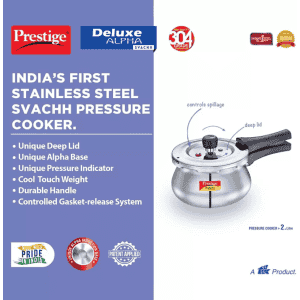 Prestige Deluxe Alpha Svachh 2 L Induction Bottom Pressure Cooker