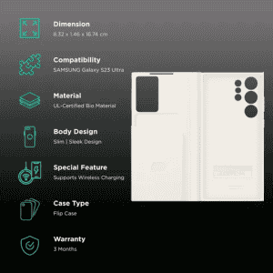 SAMSUNG Smart View Wallet Case for Galaxy S23 Ultra