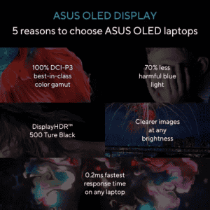 ASUS Vivobook Go 15 Thin & Light Laptop | AMD Ryzen 5 7520U | 15.6" FHD OLED | Black | E1504FA-LK542WS