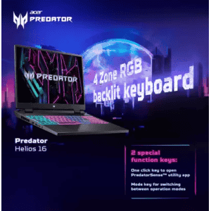 Acer | Predator | Intel Core i7 | 13th Gen | 13700HX | 16 GB | 1 TB SSD | NVIDIA GeForce RTX 4060 | PHN16-71 | Gaming Laptop