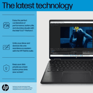 HP | Spectre x360 | OLED Eyesafe Intel Evo | Intel Core i7 | 13th Gen 1355U | 32 GB | 1 TB SSD | ef2034TU | Laptop