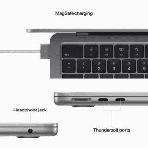 APPLE 2022 MacBook AIR Apple M2 | 8 GB | 512 GB SSD | Mac OS Monterey | MLXX3HN/A | 13.6 Inch | Space Grey | 1.24 Kg
