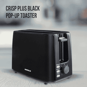 Havells Crisp Plus 750-Watt Pop-up Toaster | Black