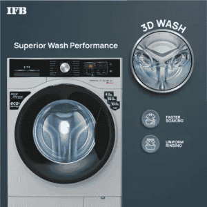 IFB | SENATOR SXS 8012 | 8 kg Steam Wash | Fully Automatic | Front Load Washing Machine with In-built Heater | Silver
