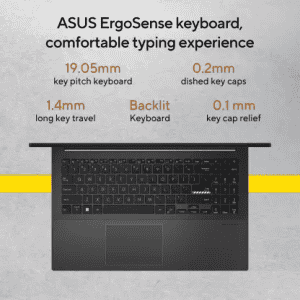ASUS Vivobook Go 15 Thin & Light Laptop | AMD Ryzen 5 7520U | 15.6" FHD OLED | Black | E1504FA-LK542WS
