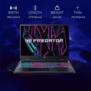 Acer | Predator | Intel Core i7 | 13th Gen | 13700HX | 16 GB | 1 TB SSD | NVIDIA GeForce RTX 4060 | PHN16-71 | Gaming Laptop