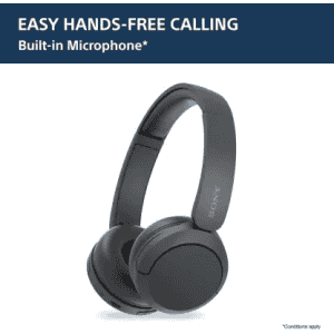 Sony Wireless Bluetooth Headphones | Mic | Up to 50Hrs Battery | Black | WH-CH520