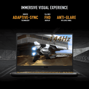 ASUS TUF Gaming F15 Gaming Laptop | FX506HE-HN385WS | Ci7-11800H/16GB/1TB SSD | RTX3050TI-4GB/15.6 FHD | Black