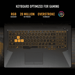 ASUS TUF Gaming F15 Gaming Laptop | FX506HE-HN385WS | Ci7-11800H/16GB/1TB SSD | RTX3050TI-4GB/15.6 FHD | Black