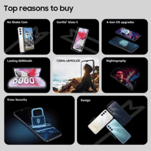 SAMSUNG Galaxy M34 5G | 8 GB / 128 GB | Prism Silver