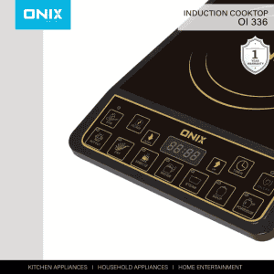 Onix OI 333 Induction Cooktop  | Black