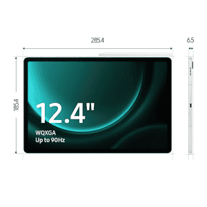 Samsung Galaxy Tab S9 FE+ | 31.49 cm (12.4 inch) | 12 GB RAM / 256 GB ROM  | WiFi | Silver | SM-X610NZSEINU