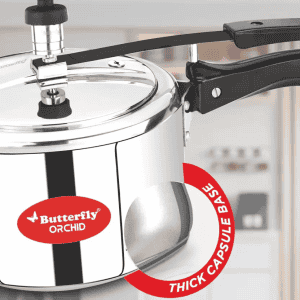 Butterfly Orchid Induction Bottom Pressure Cooker | 3 L