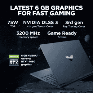 HP Victus | Intel Core i7 13th Gen | 16GB | 512GB SSD | 6GB NVIDIA GeForce RTX 4050 | 15-fa1066TX