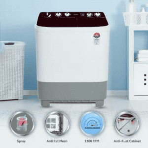 Haier | HTW75-1169 | 7.5 kg | Semi Automatic | Top Load | Washing Machine Multicolor