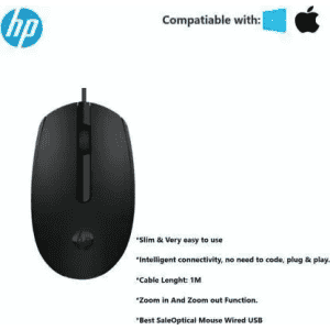HP Wired Optical Mouse | m10 | USB 3.0 | Black