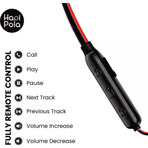 Hapi Pola FLEXIPRO Wireless stereo headset | 8Hrs playtime Neckband | Bluetooth Headset