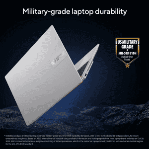 ASUS Vivobook S 15 OLED 2023 Intel Core EVO i5-13500H Thin & Light Laptop | S5504VA-MA543WS | 13th Gen | 15.6″ | 39.62 cm | 2.8K 120Hz OLED | 16GB | 512GB SSD | Windows 11 | Office 2021 | 75WHr | Silver | 1.7 kg