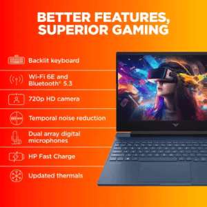 HP Victus | Intel Core i7 13th Gen | 16GB | 512GB SSD | 6GB NVIDIA GeForce RTX 4050 | 15-fa1066TX
