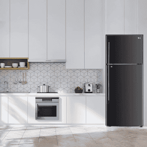 LG 446 Litres 1 Star Frost Free Double Door Convertible Refrigerator |  GL-T502AESR.DESZEB | Ebony Sheen  |