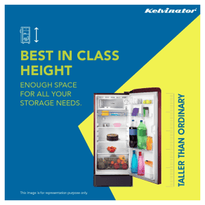 Kelvinator 201L Direct Cool Single Door Refrigerator KRD-I210EEEIWS Bloom