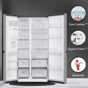 LG  GL-L257CPZX | Frost Free Side by Side Refrigerator with Smart Inverter Compressor | 635 L