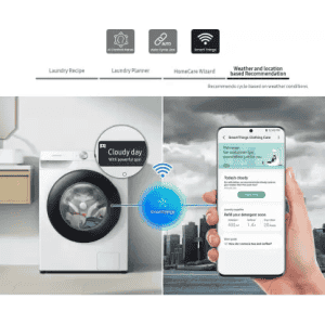 SAMSUNG 9 kg 5 star | Fully Automatic Front Load Washing Machine | WW90T504DAB1TL | Black