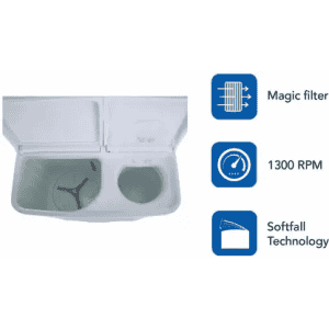 Haier Semi Automatic Top Load Washing Machine | 9.5 kg | Multicolor | HTW95-178