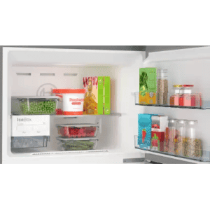 BOSCH  | Series 4 334 Litres 3 Star Frost Free Double Door Convertible Refrigerator with Temperature Display | CTC35S032I | Sparkly Steel |