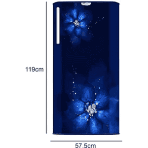 Godrej RD EDGERIO 207D 43 THI ZN BL | Direct Cool Single Door  | 4 Star Refrigerator | 192 L