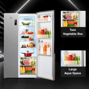 Godrej RS EONVELVET 579 RFD PL ST | Frost Free Side by Side Refrigerator | 564 L