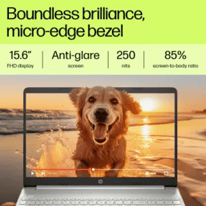 HP 15s 15-fd0013TU Thin and Light Laptop |15.6 Inch | Intel Core i5 13th Gen 1335U | 16 GB/512 GB SSD/Windows 11 Home | Natural Silver