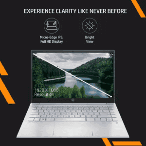 HP Pavilion AMD Ryzen 5 Hexa Core Thin and Light Laptop | 5625U  | 14-EC1003AU | 8 GB/512 GB SSD/Windows 11 Home | Natural Silver