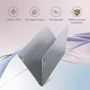 Lenovo Yoga Slim 6 Intel Evo Intel Core i5 Thin and Light Laptop | 82WU0095IN | 16 GB/512 GB SSD/Windows 11 Home | 12th Gen 1240P | Storm Grey