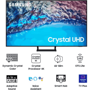 SAMSUNG UA55BU8570ULXL | 55 inch | BU8570UL 138 cm | Ultra HD (4K) | LED Smart Tizen TV