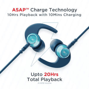 boAt Rockerz 235 Pro with upto 20 Hours Playback & ASAP Charge Bluetooth Headset  | Furious Blue