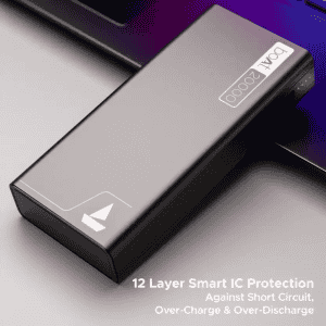 boAt  EnergyShroom Power Bank | 20000 mAh | 22.5 W | Quick Charge 3.0 | Carbon Black | PB400