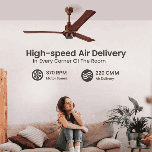 Orient Electric EcoTech Supreme Ceiling Fan | 5 Star | 1200 mm | BLDC Motor | Remote | 3 Blade | Brown