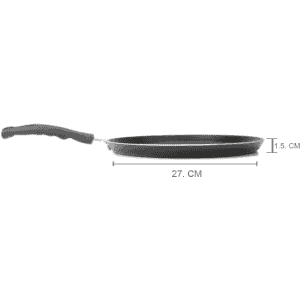 Pigeon Aluminium Non Stick Forged Flat Tawa 280 | 26 cm | Black