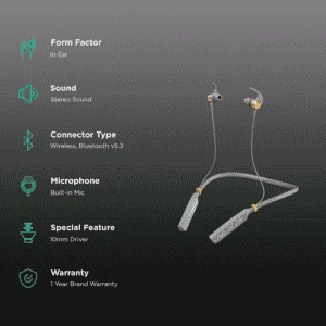 boAt Rockerz 238 Pro Neckband | Ash Grey