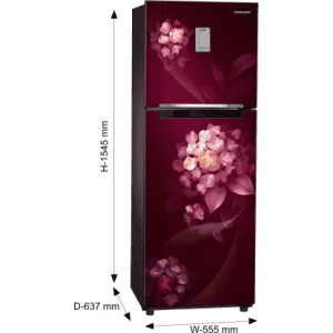 SAMSUNG Frost Free Double Door Refrigerator | 2 Star | 236 L |  RT28C3732HT/HL | Hydrangea Plum