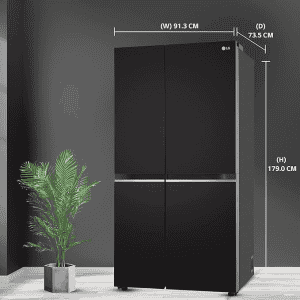 LG Side by Side Refrigerator with Smart Diagnosis | 655 L | GL-B257EESX | Ebony Sheen