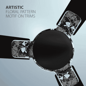 Havells Enticer Art 1200mm Ceiling Fan Black/Chrome